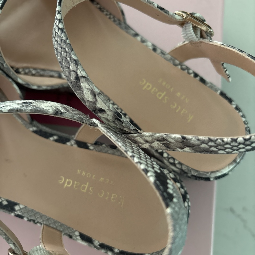 Kate Spade Black and Gray Wedge Shoes - Picture 6 of 6